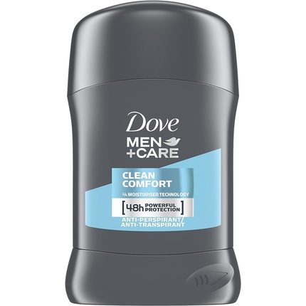 Дезодорант-стик Men+Care Clean Comfort, 50 мл, Dove шариковый антиперспирант advanced clean comfort 50 мл dove men care