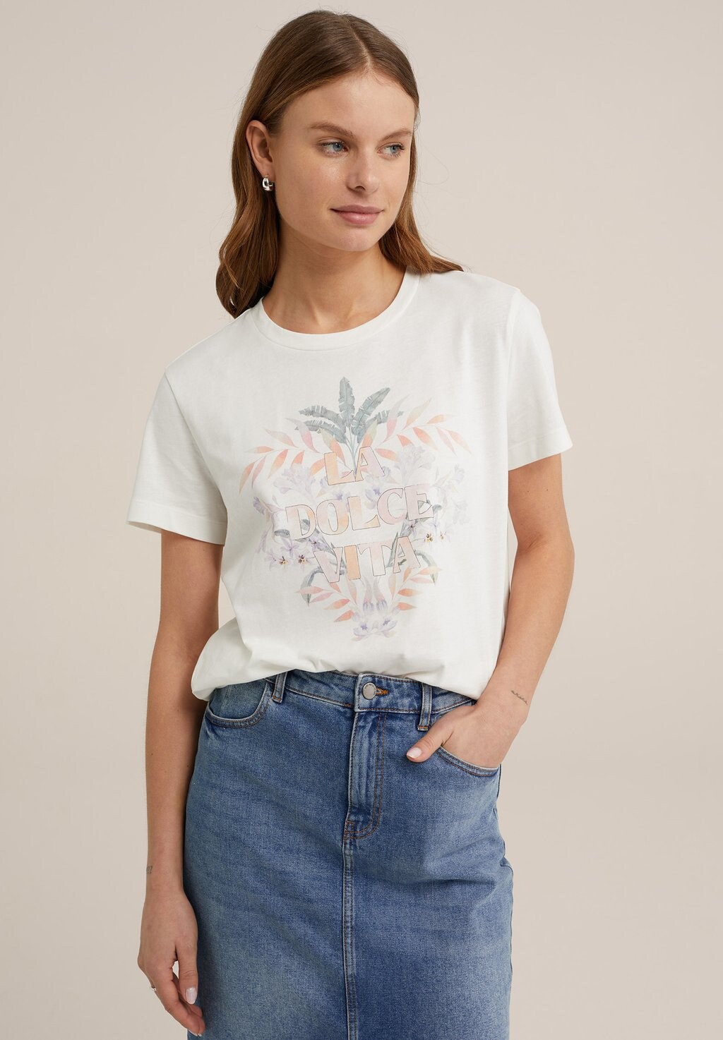 

Футболка с принтом WE Fashion, цвет white