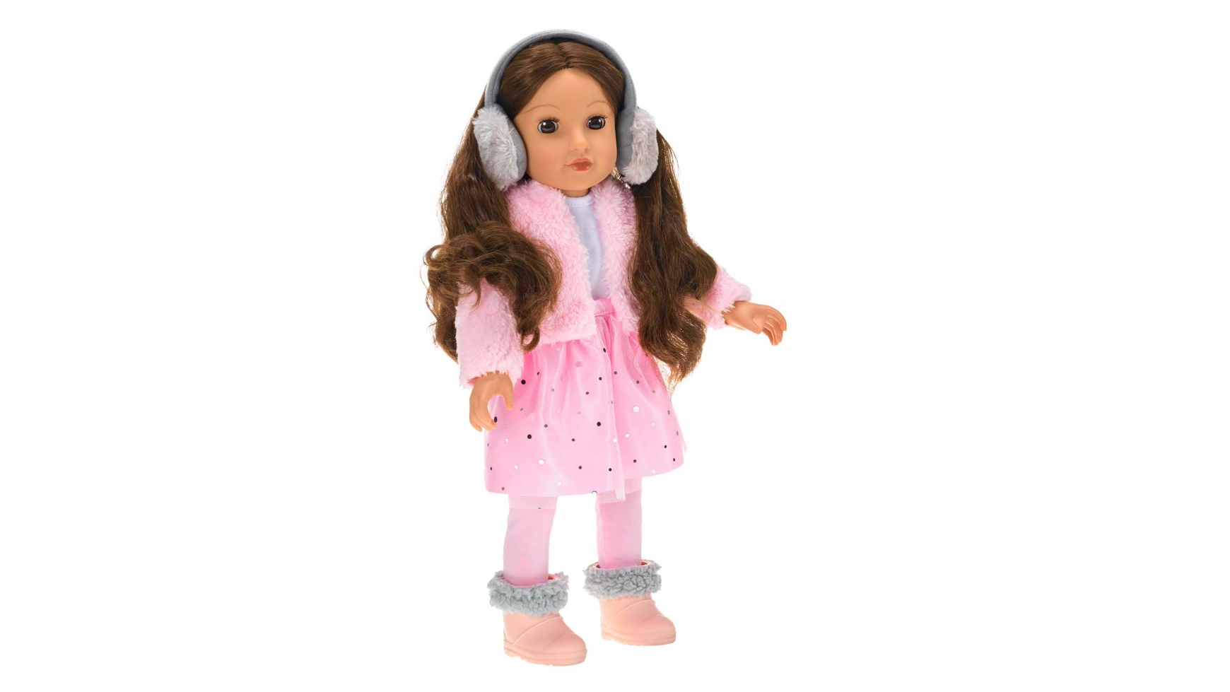 

Кукла Modern Girl Брюнетка с блестками, 45 см