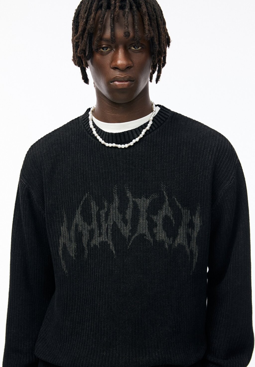 

Джемпер STWD BRIOCHE STITCH PULL&BEAR, черный