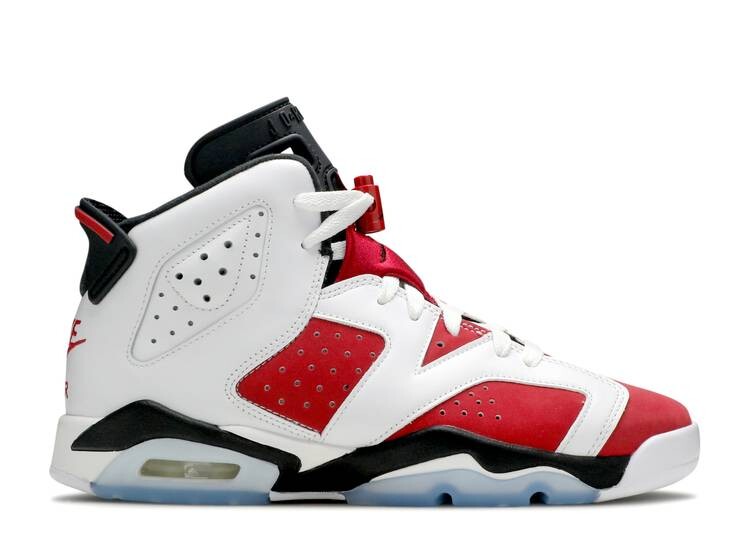 

Кроссовки AIR JORDAN 6 RETRO GS 'CARMINE' 2021, белый