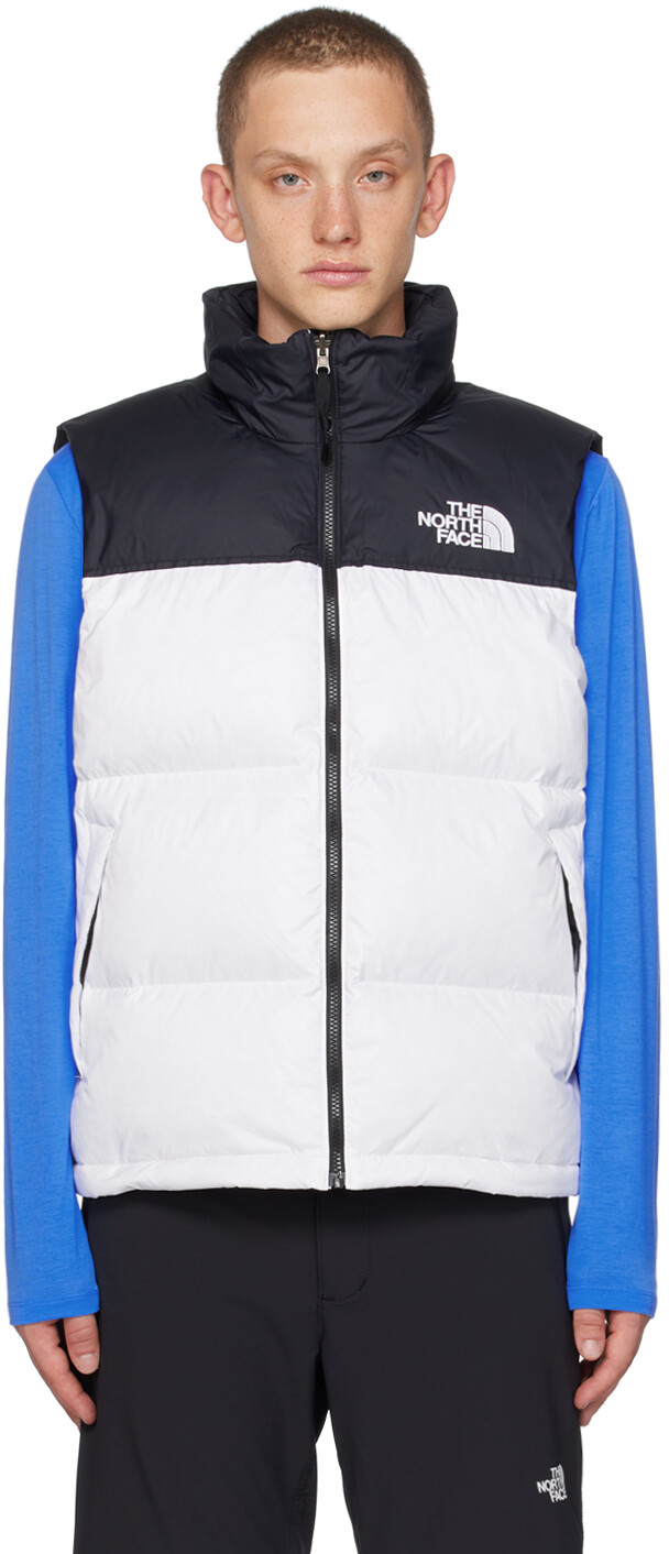 

Бело-черный пуховый жилет The North Face 96 Retro Nuptse