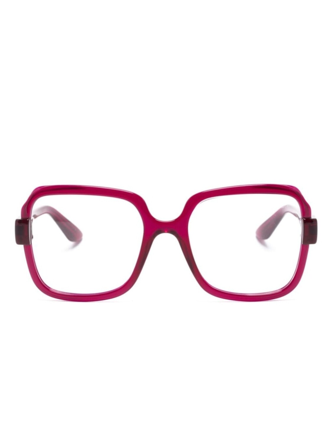 

Gucci Eyewear очки в массивной квадратной оправе, розовый