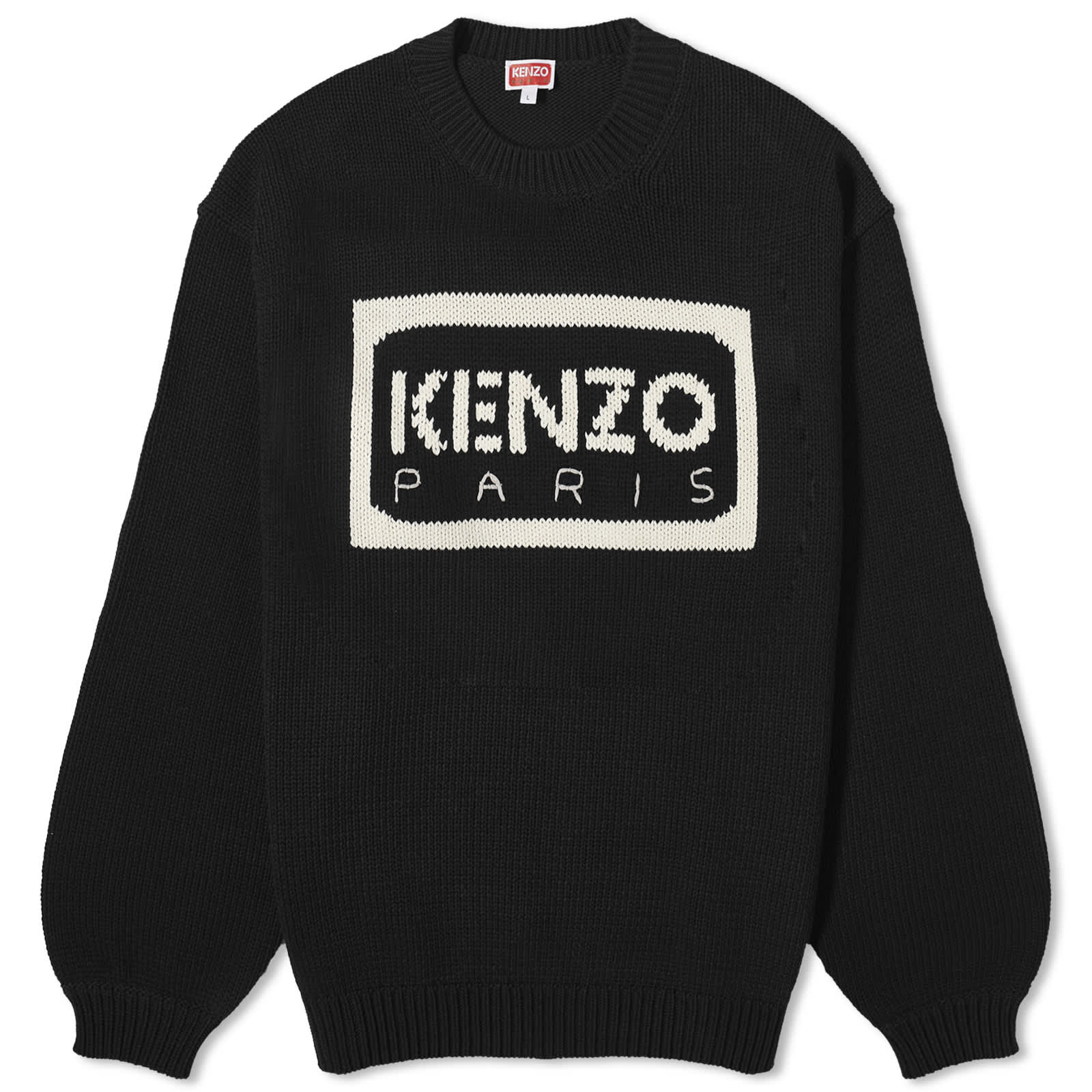 Джемпер Kenzo Logo, черный серый свитер со слоном paris kenzo