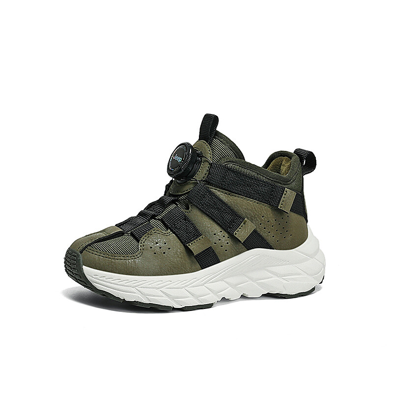 

Кроссовки Jeep Kids Lifestyle Shoes Kids Mid-top White, черный/хаки