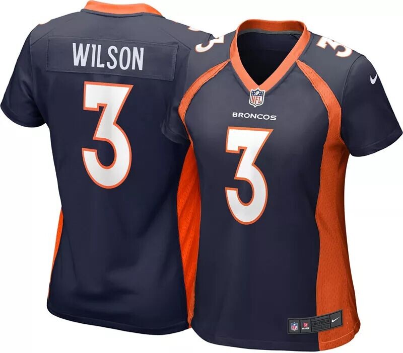 

Женская футболка Nike Denver Broncos Russell Wilson #3 для альтернативной игры