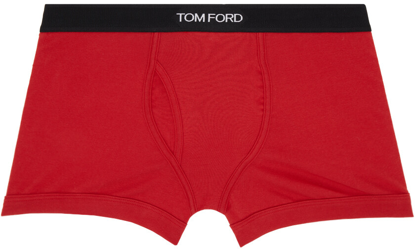 

Красные боксеры классического кроя Tom Ford