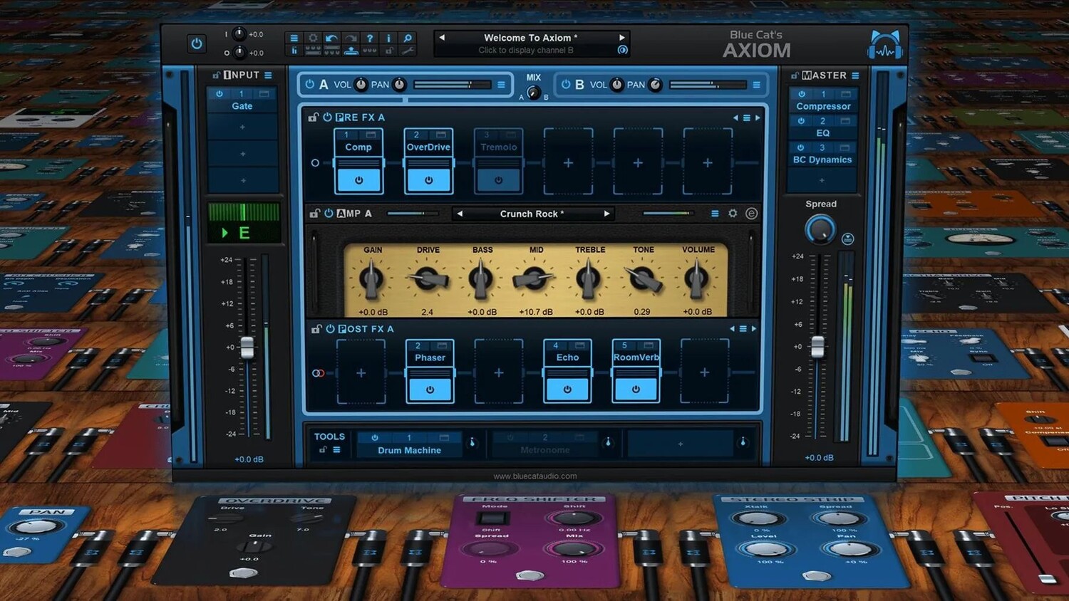 

Плагин мультиэффектов и моделирования усилителей Blue Cat Audio Axiom