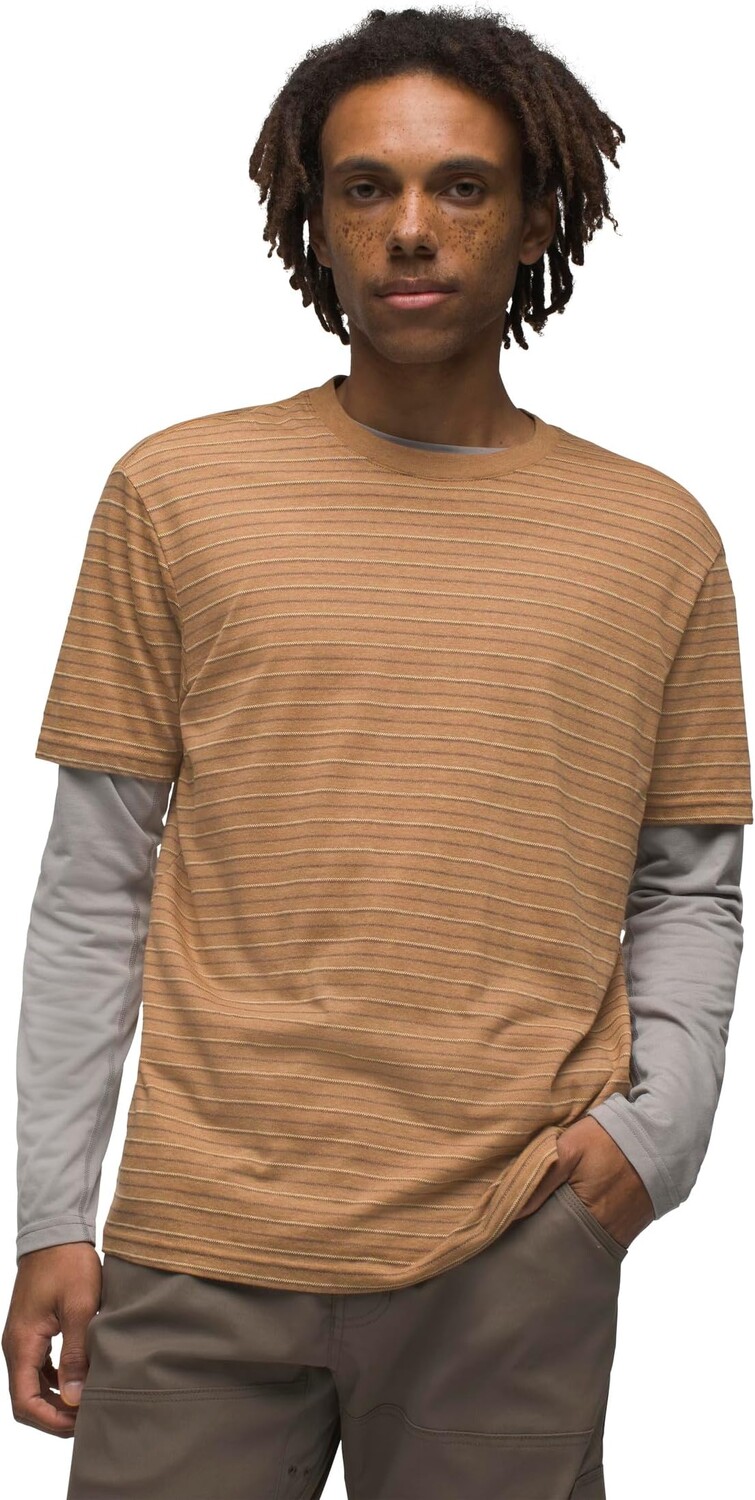 

Футболка Prana prAna Crew T-Shirt Standard Fit, цвет Spiced Stripe
