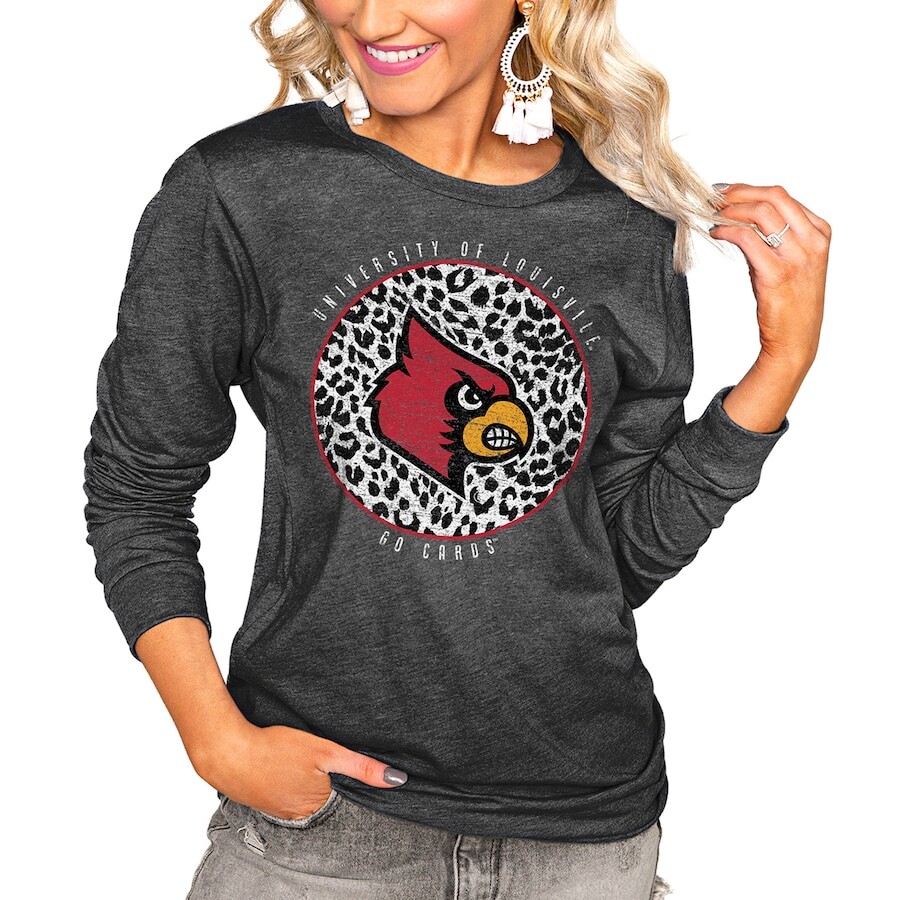 

Футболка с длинным рукавом Gameday Couture Louisville Cardinals, угольный