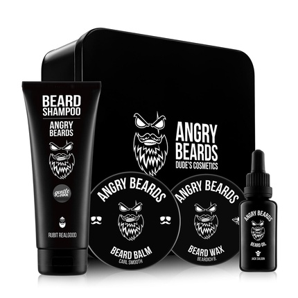 Подарочный набор для ухода за бородой Мужской подарок для мужчин, Angry Beards