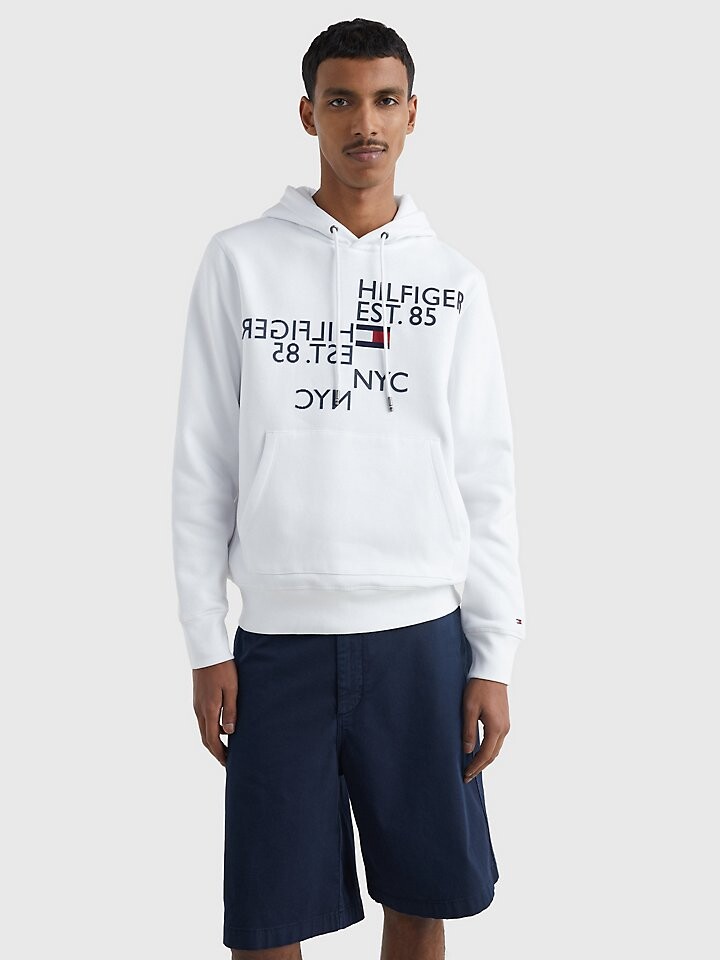 

Худи Flex Fleece с зеркальным логотипом Tommy Hilfiger