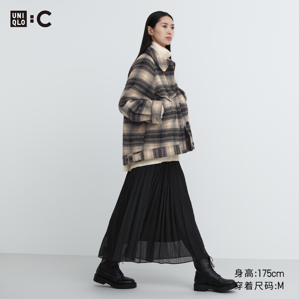 

Женская юбка Uniqlo плиссированная, черный