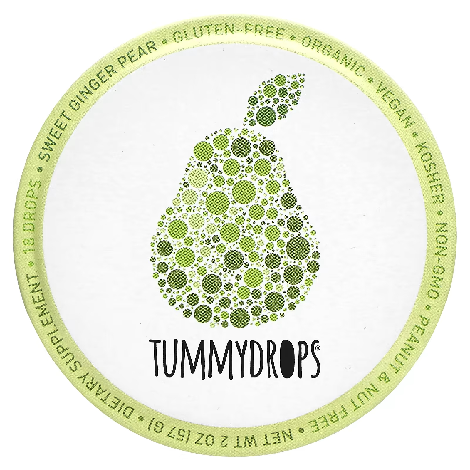 Капли Tummydrops сладкий имбирь и груша, 18 капель tummydrops tummypops органический имбирь 21 шт