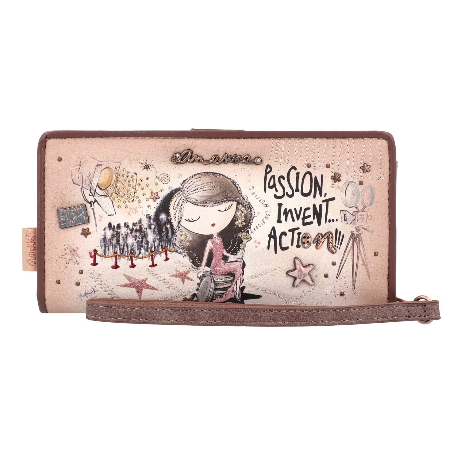 

Кошелек Anekke Hollywood RFID Schutz 18.5 cm, разноцветный