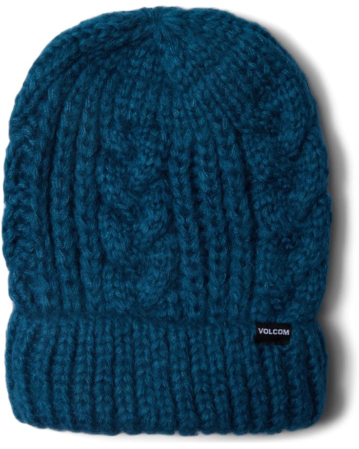 Шапка Volcom Snow Cable Hand Knit Beanie, цвет Slate Blue