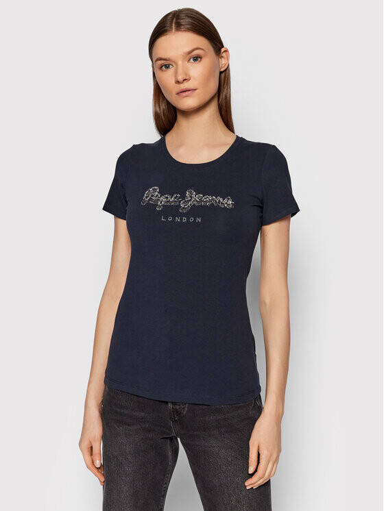 

Футболка узкого кроя Pepe Jeans, синий