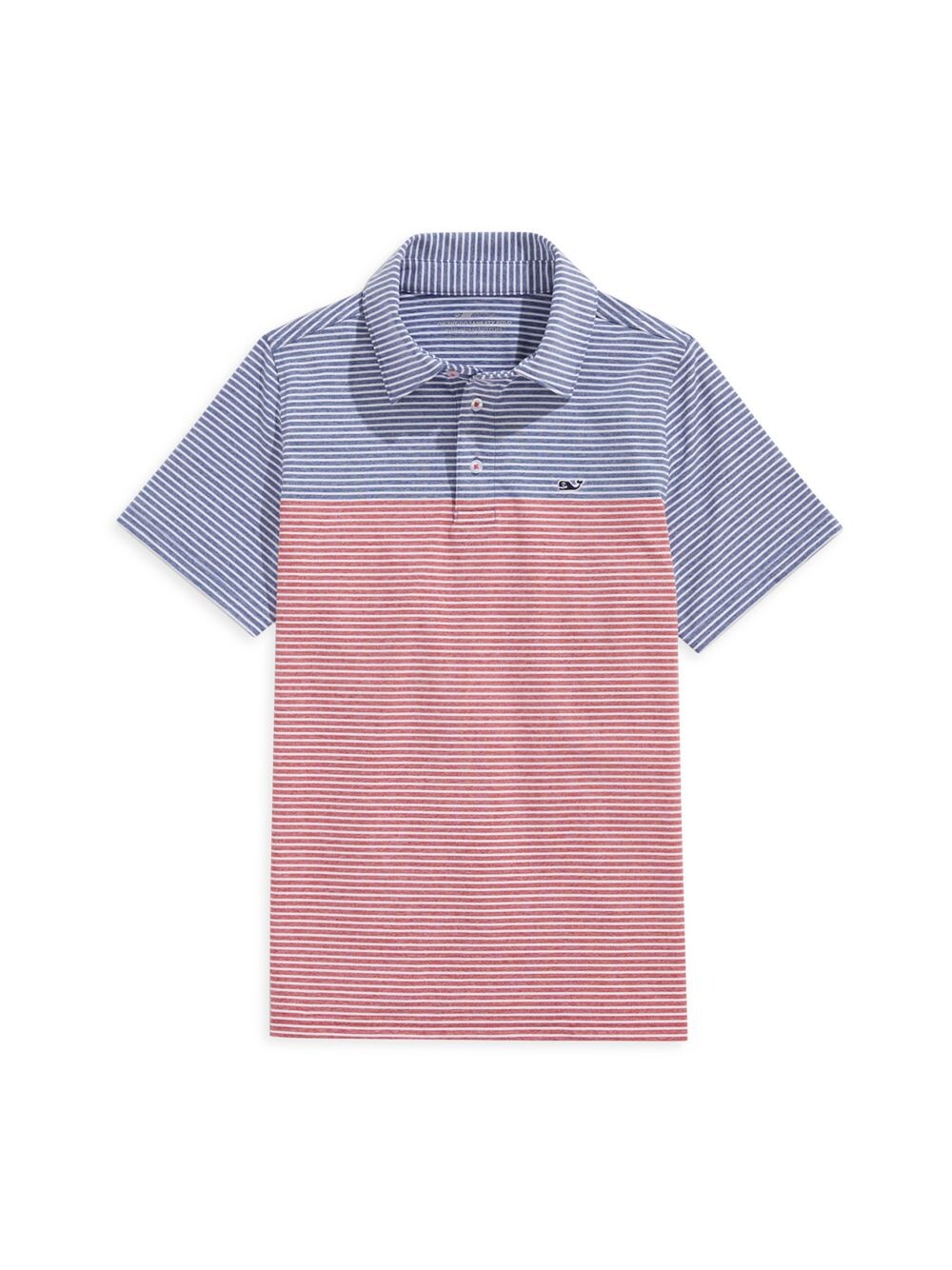 

Рубашка поло в полоску Americana Little Boy's & Boy's Vineyard Vines, красный