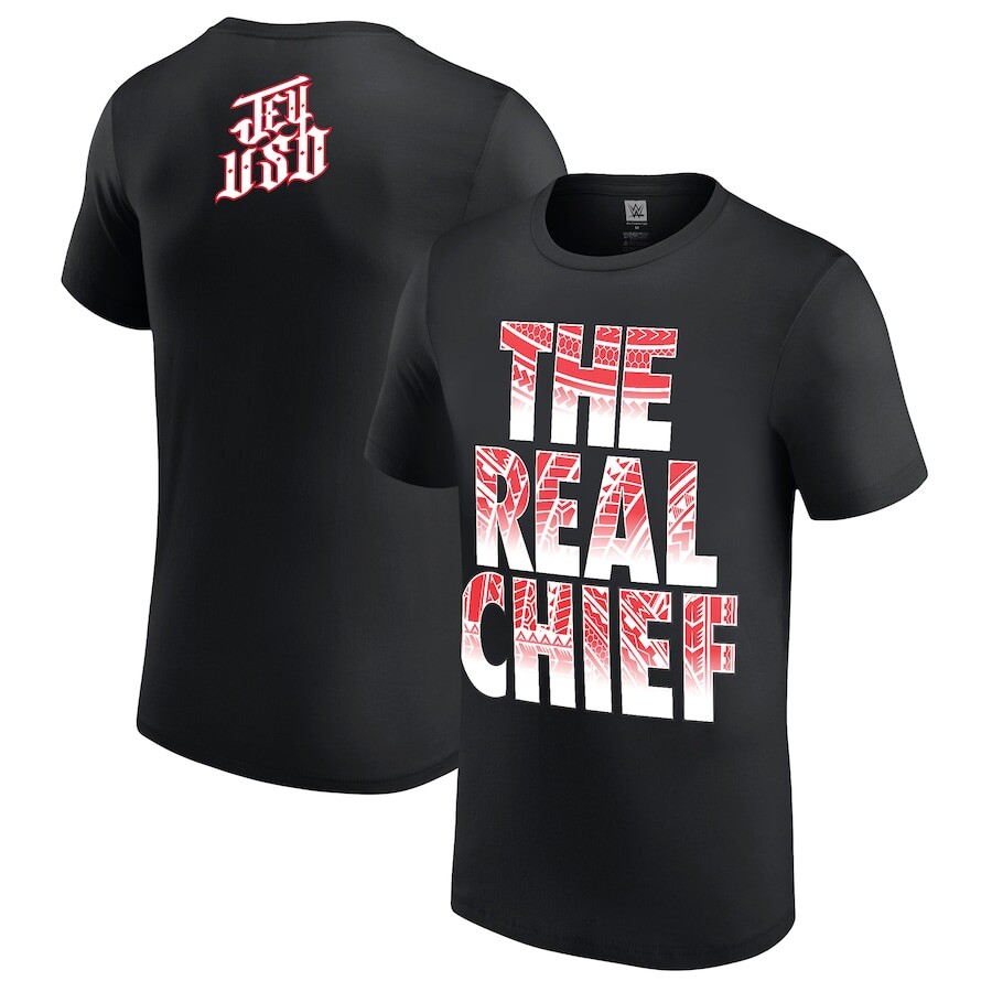 

Футболка с коротким рукавом WWE Authentic Jey Uso, черный