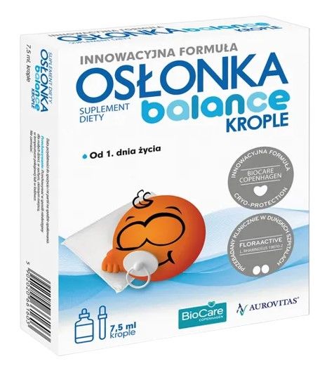 цена Пробиотик в каплях Osłonka Balance Krople, 7.5 мл
