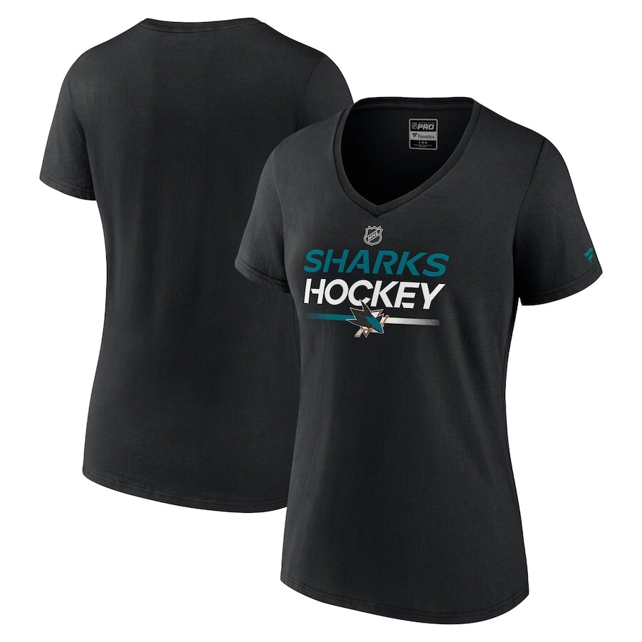 

Футболка с коротким рукавом Fanatics Branded San Jose Sharks, черный