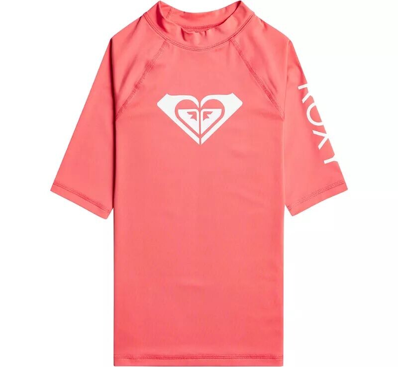 

Рашгард с короткими рукавами Roxy для девочек Whole Hearted
