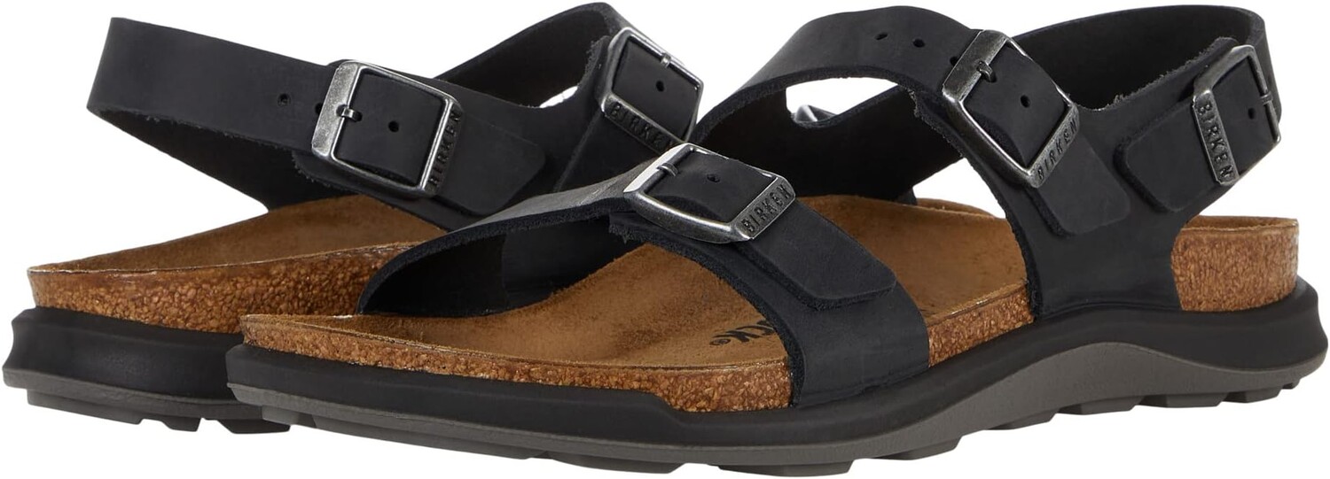 

Сандалии на плоской подошве Sonora Rugged Birkenstock, цвет Black Oiled Leather