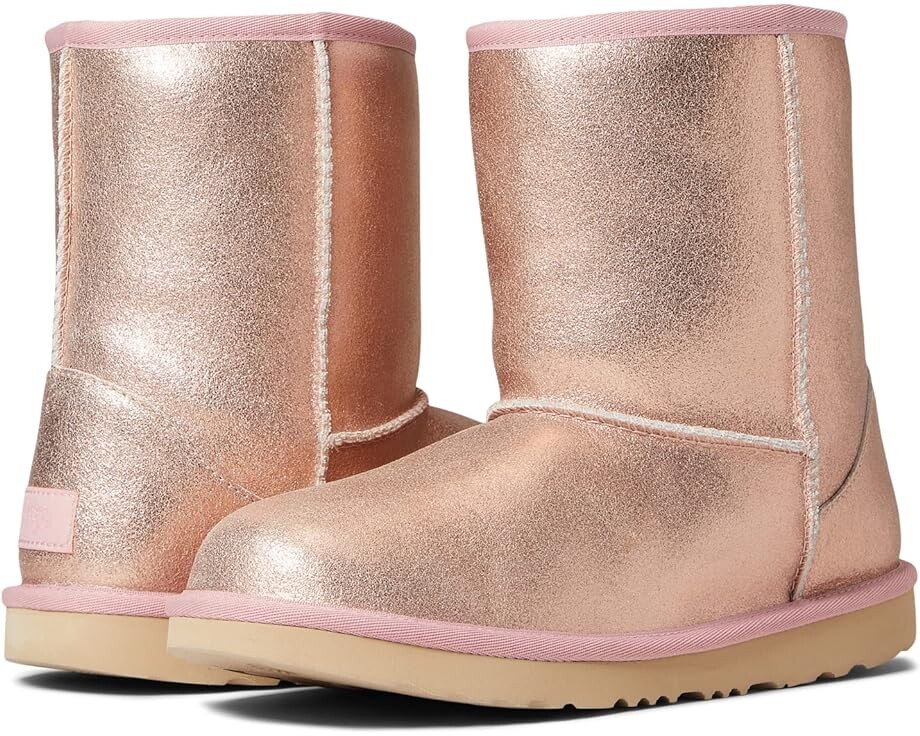 

Ботинки Ugg Classic II Metallic Glitter, розовое золото