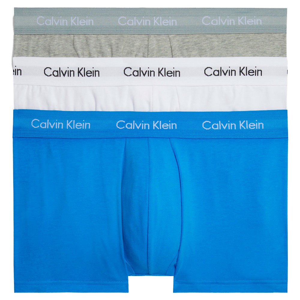 Боксеры Calvin Klein 0000U2664G Low Rise 3 шт, синий