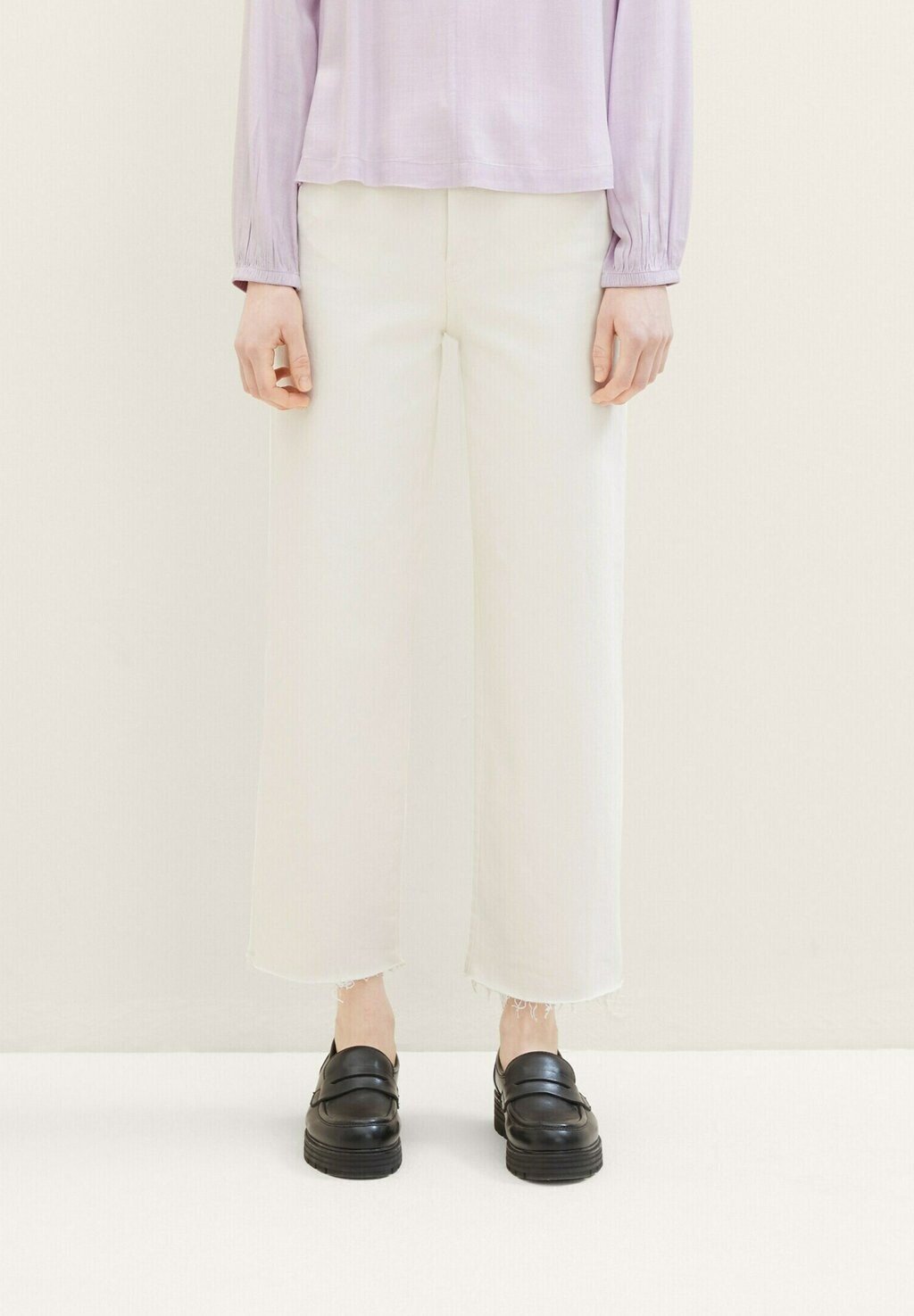 Джинсы Straight Leg CULOTTE TOM TAILOR DENIM, цвет gardenia white джинсы straight leg ryan tom tailor цвет grey denim