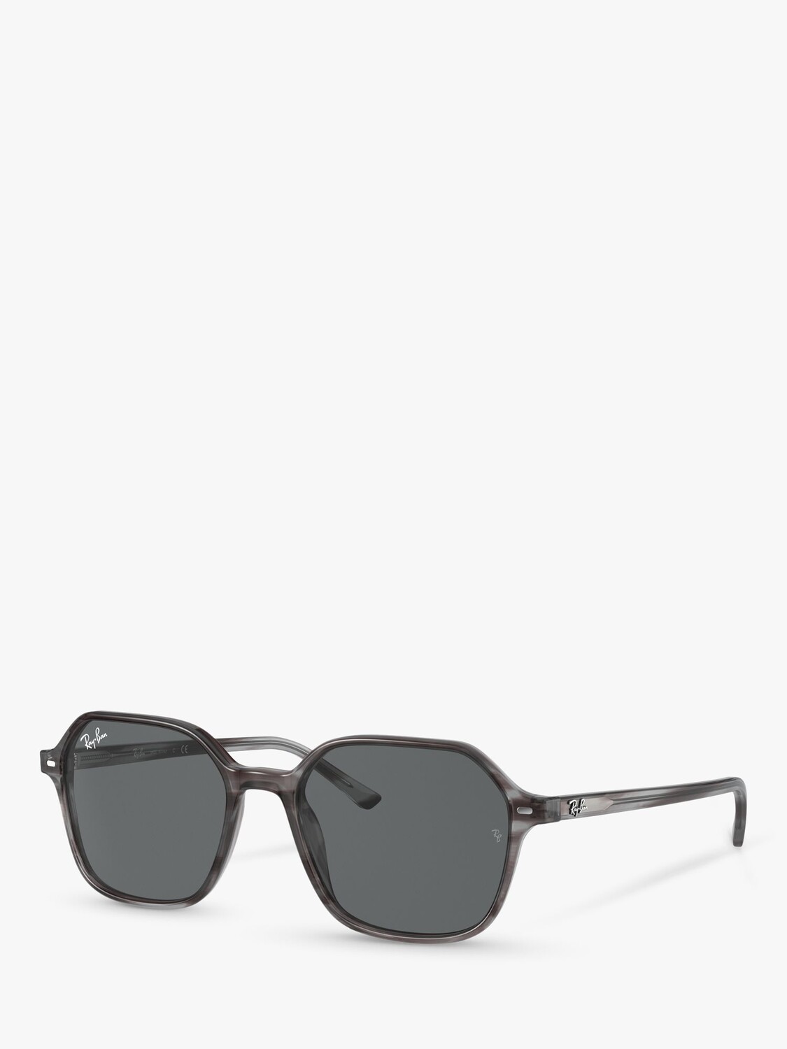 

Ray-Ban RB2194 Квадратные солнцезащитные очки унисекс, в полоску серый/серый