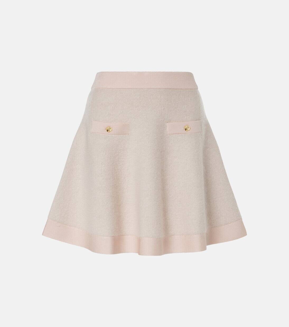 

Мини-юбка из смесовой шерсти Nina Ricci, цвет beige clair