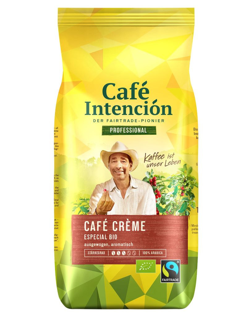 

Кофе CAFÉ CRÈME Especial Bio от Café Intención, 1000г в зернах