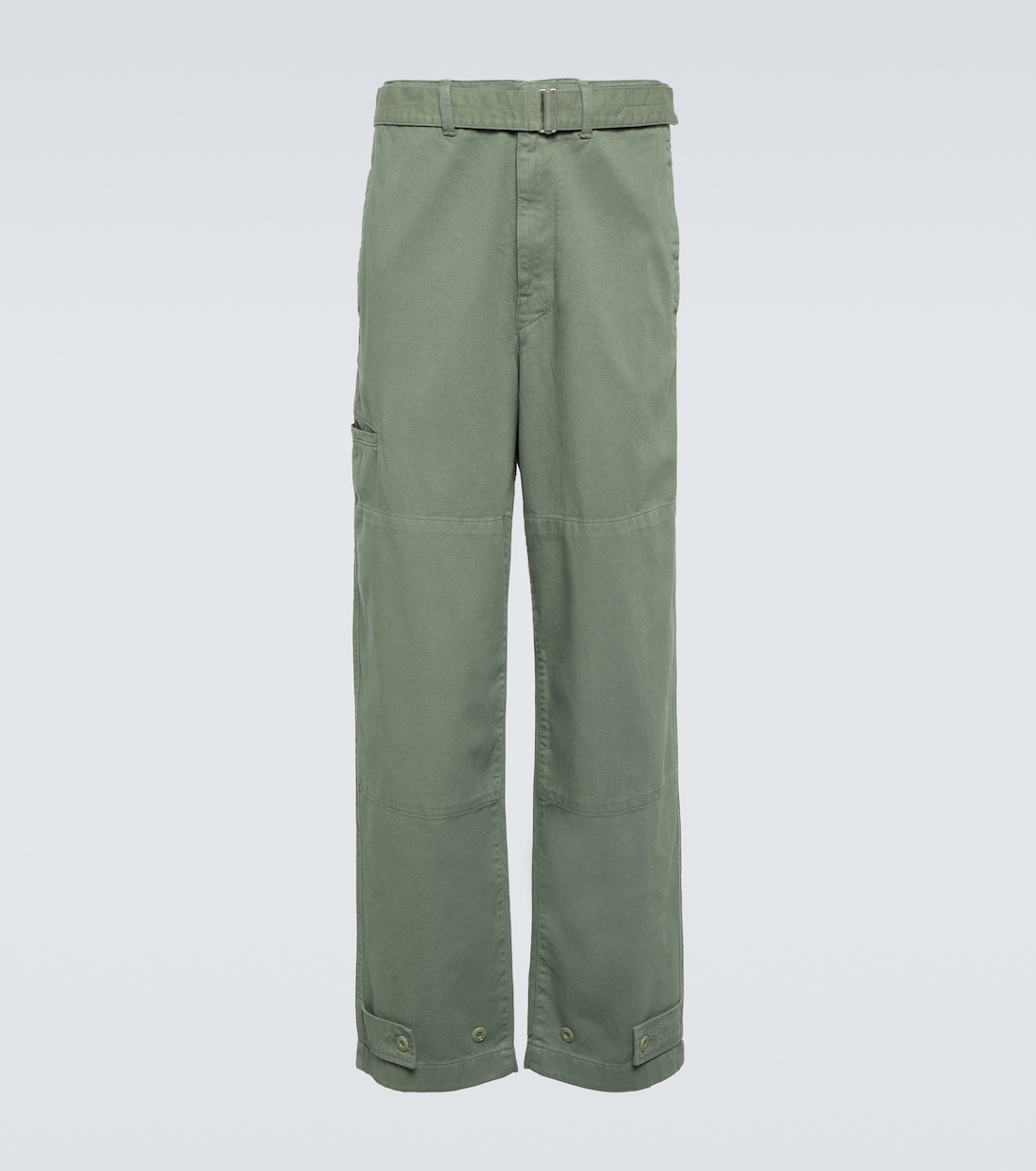 Джинсовые брюки с поясом Lemaire, зеленый зеленый витой кардиган lemaire