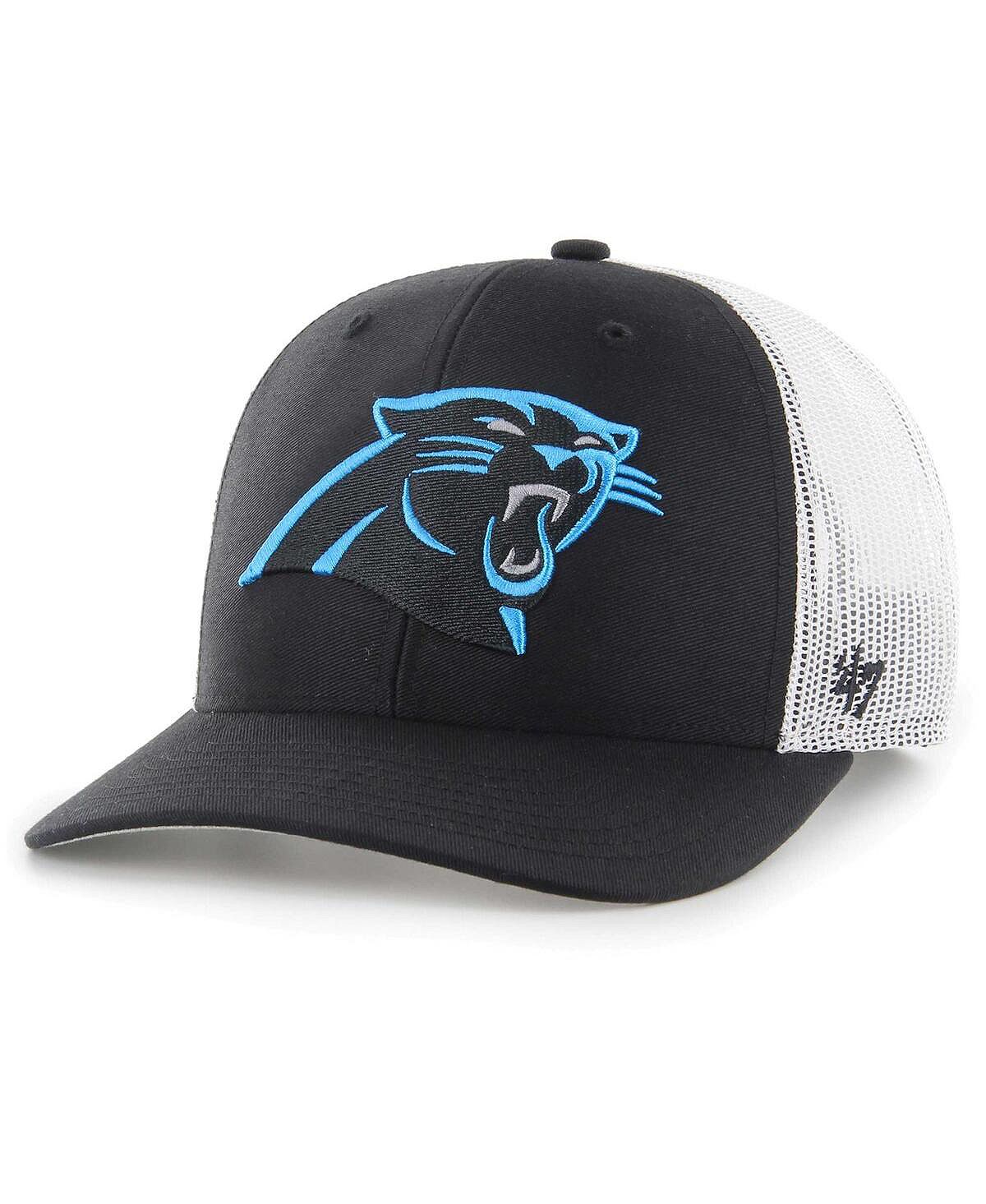 цена Мужская регулируемая кепка дальнобойщика Black Carolina Panthers '47 Brand
