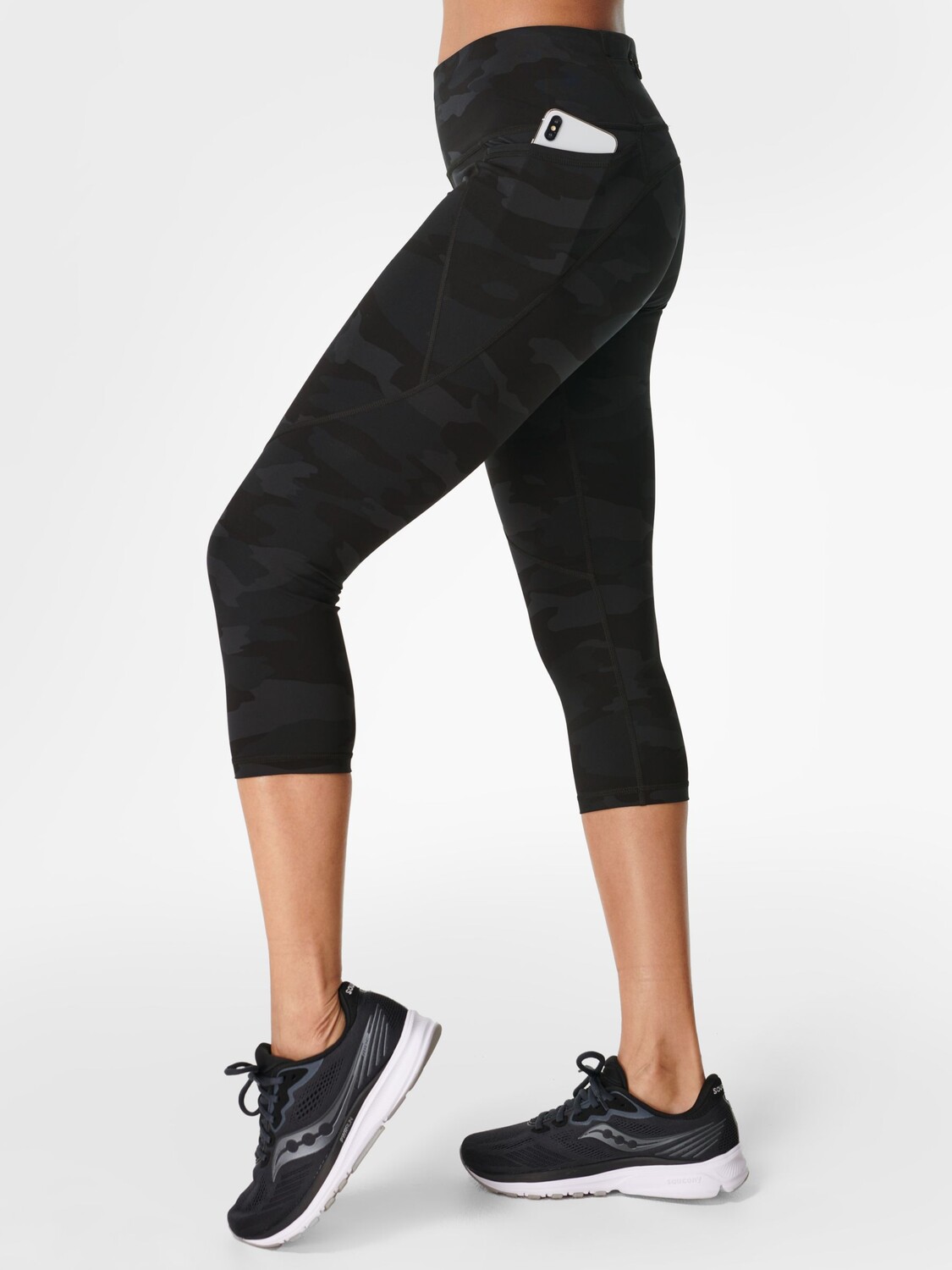 

Укороченные спортивные леггинсы Sweaty Betty Power, ультрачерные