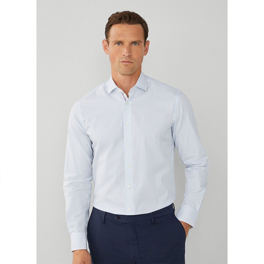 

Рубашка с длинным рукавом Hackett Sky Stripe Eng Stripe, белый