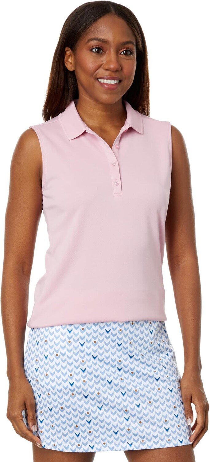 

Однотонное трикотажное поло без рукавов Essential Callaway, цвет Pink Nectar