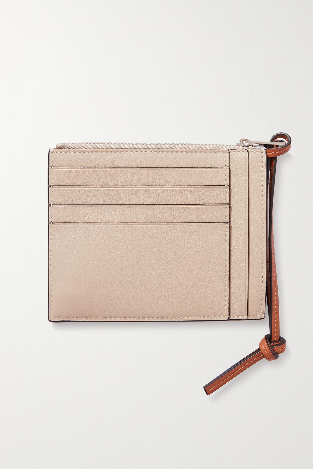 

LOEWE Кардхолдер из тисненой кожи, бежевый