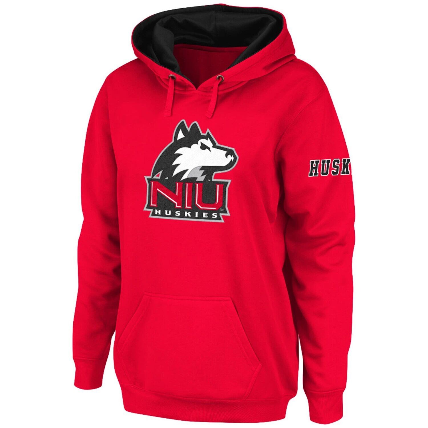 

Женский пуловер с капюшоном Stadium Athletic красного цвета Northern Illinois Huskies с большим логотипом, Красный