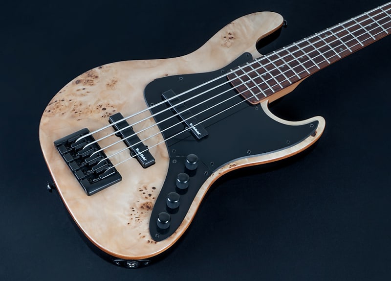 цена Басс гитара Michael Kelly MKE5CBEPRU Custom Collection Element 5R Burl Top 5-String Electric Bass Guitar