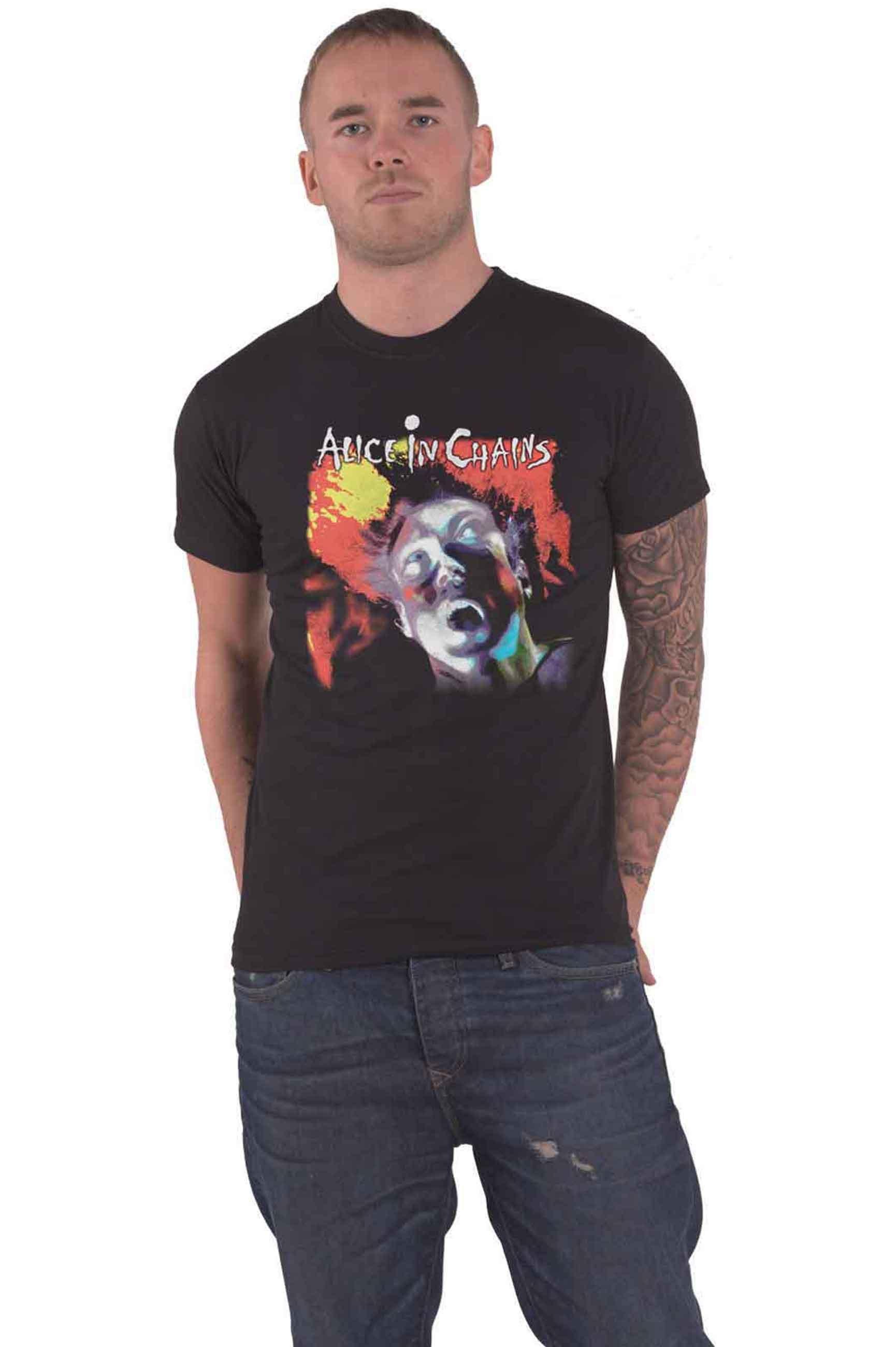 Футболка с подтяжкой лица Alice In Chains, черный виниловая пластинка warner alice in chains facelift 2 lp