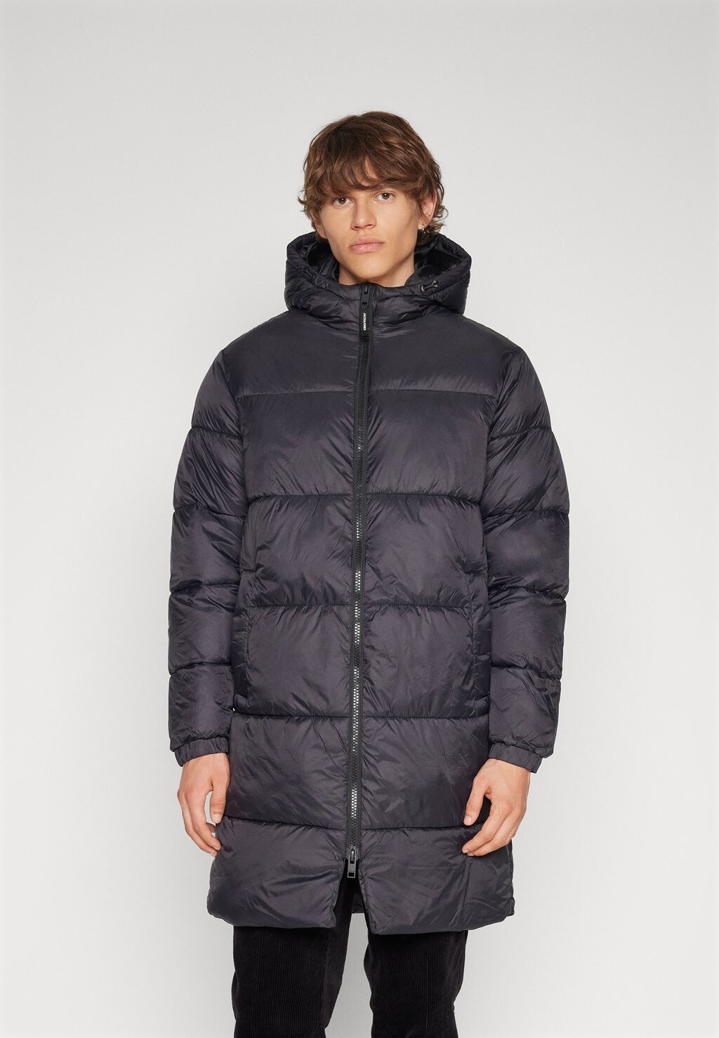 

Зимнее пальто JJTOBY LONG PUFFER Jack & Jones, черный