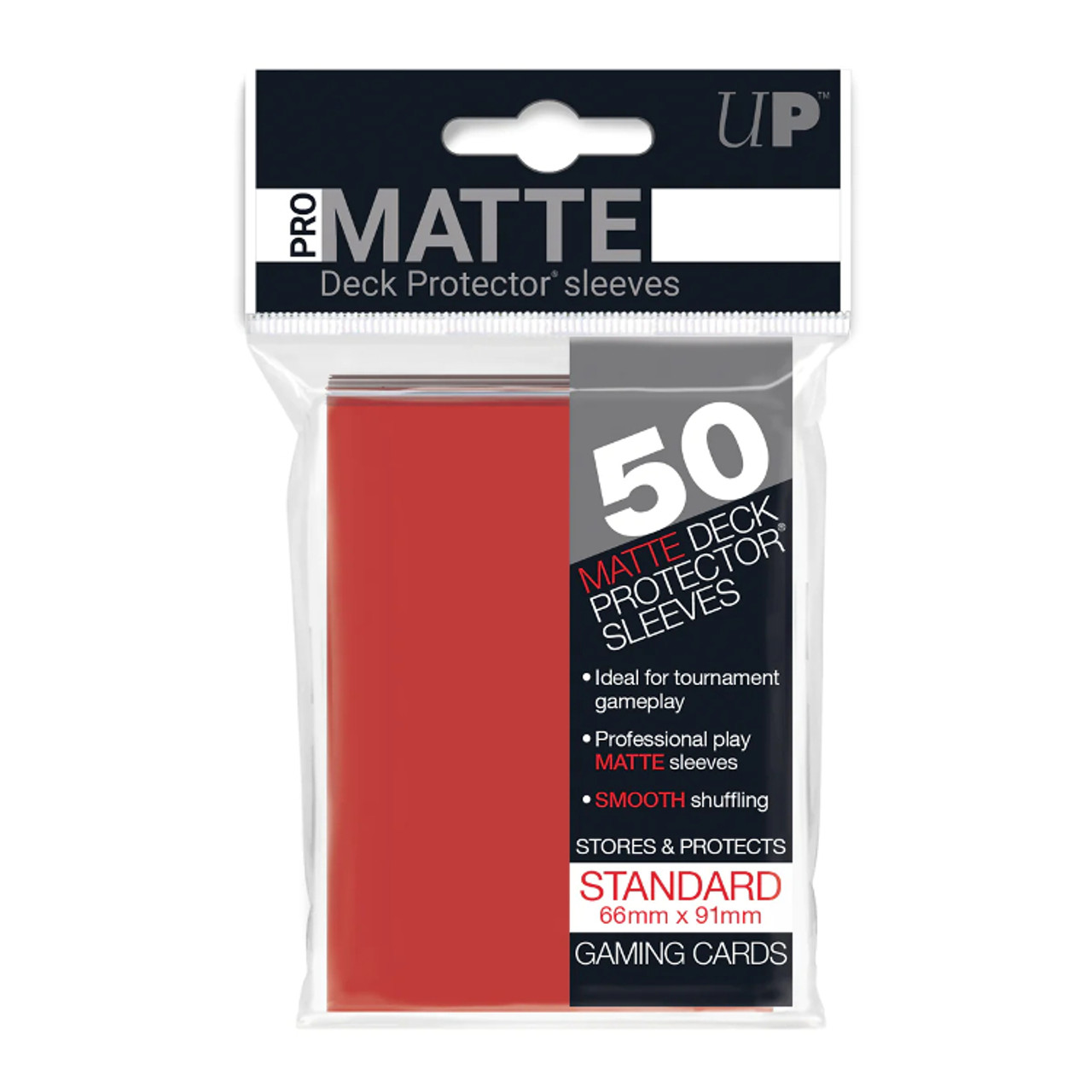 

Аксессуары Ultra Pro Sleeves: Standard Size PRO-Matte - Red (50)