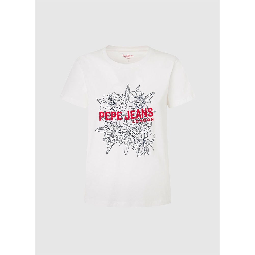 

Футболка с коротким рукавом Pepe Jeans Ines, белый