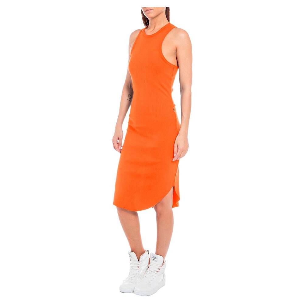 

Платье миди Replay W9017.000.23281G Sleeveless, оранжевый