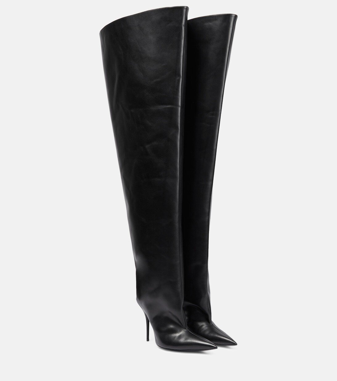 

Сапоги выше колена Waders Balenciaga, черный