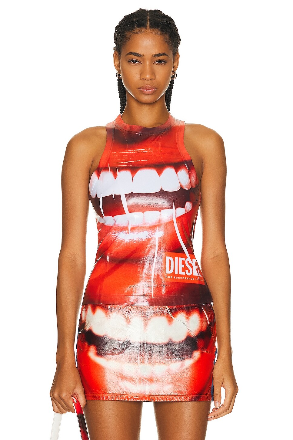 

Топ Diesel Printed Tank, цвет Multi