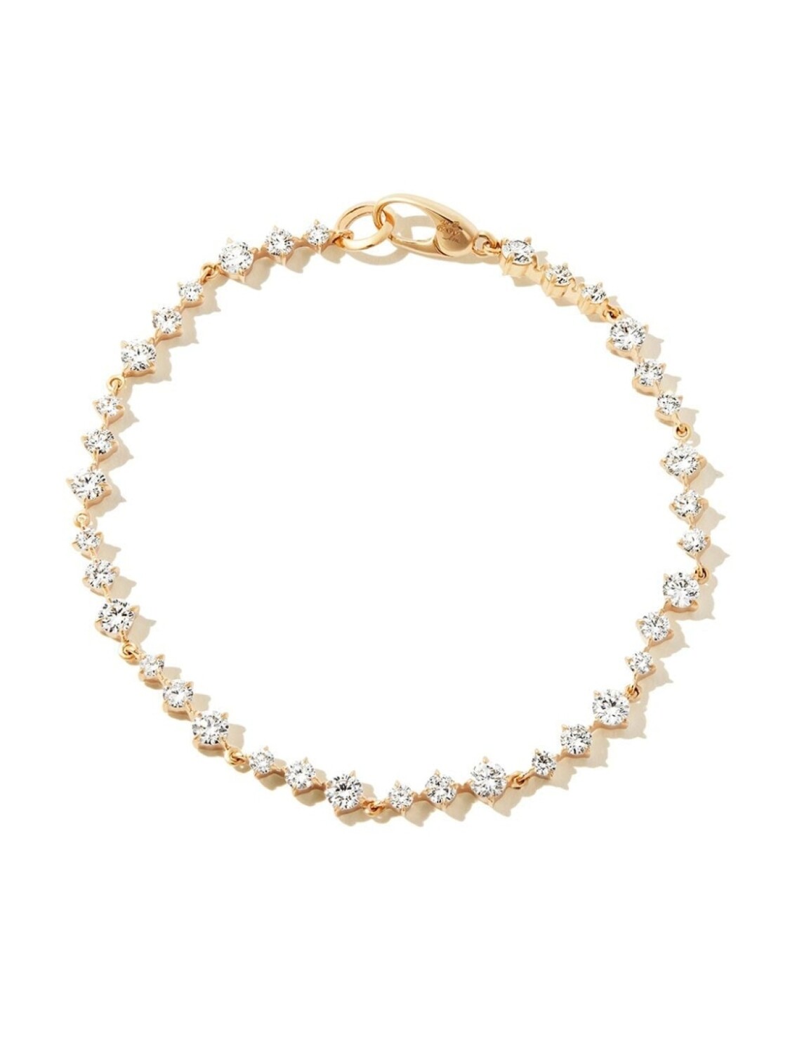 

Браслет Wave Éclat из желтого золота с бриллиантами Lizzie Mandler Fine Jewelry, золотой