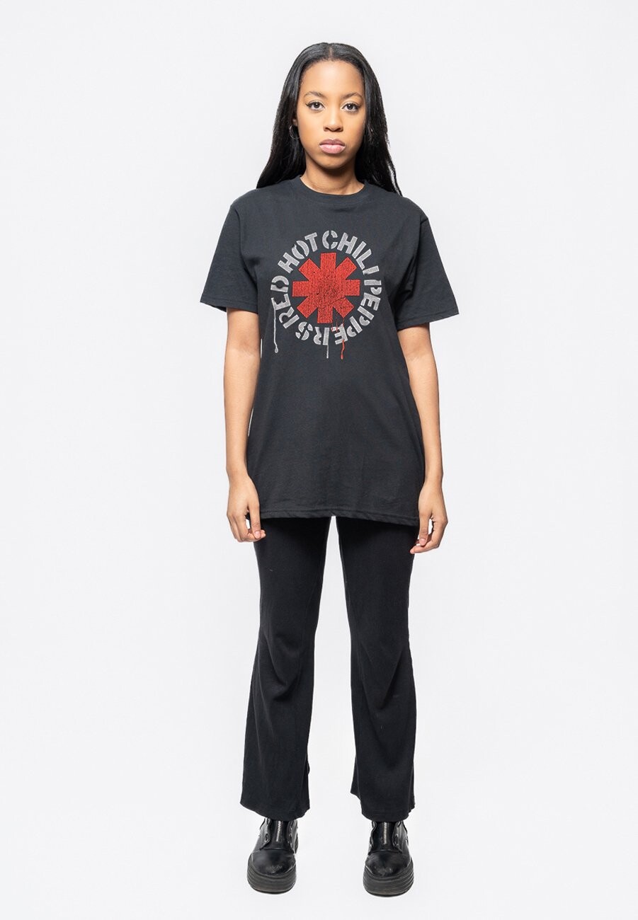 

Футболка с принтом HOT CHILI PEPPERS STENCIL Paradiso Clothing, черный